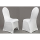 Housse de chaise Lycra blanc
